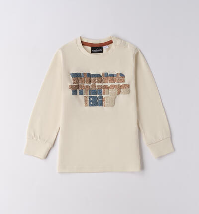 Maglietta bambino 100% cotone BEIGE