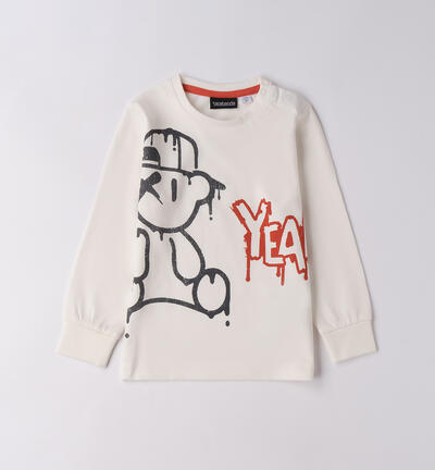 Boy's t-shirt 100% cotton CREAM