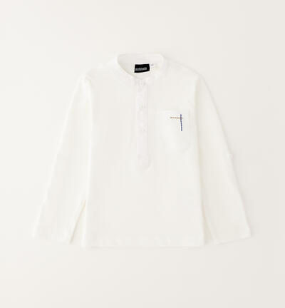 Korean-style children's T-shirt CREAM