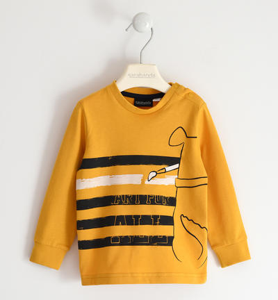 Boy's t-shirt with print YELLOW