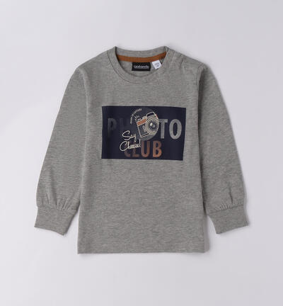 Boy's printed t-shirt GREY