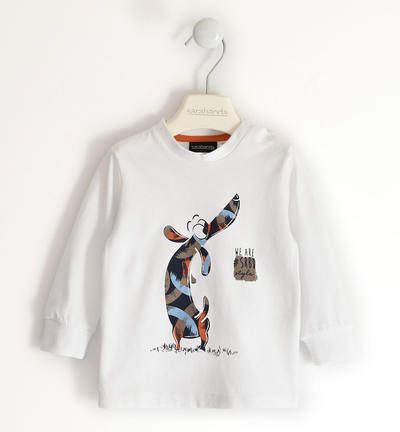 Boy's cotton t-shirt WHITE