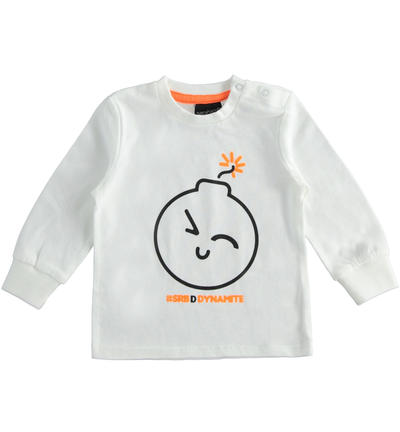 LONG SLEEVE ROUND-NECK WHITE
