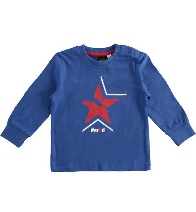 LONG SLEEVE ROUND-NECK BLUE