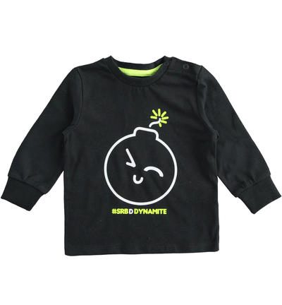 LONG SLEEVE ROUND-NECK BLACK