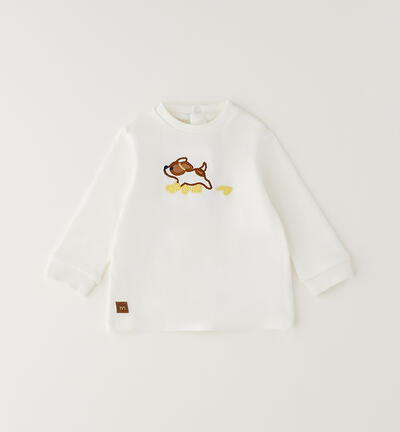 Newborn baby T-shirt CREAM