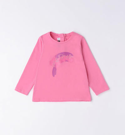 Girl's printed T-shirt PINK
