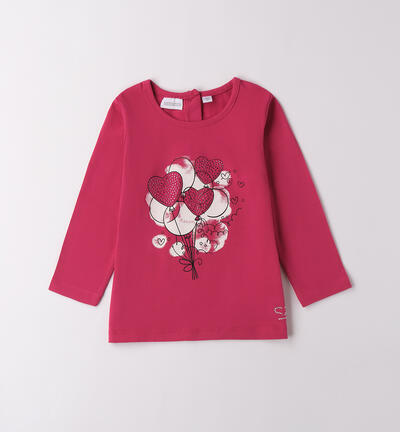 Maglietta da bambina ROSSO