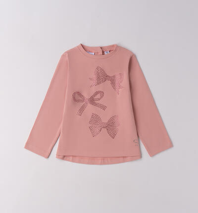 Maglietta da bambina Sarabanda ROSA