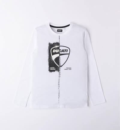 Ducati boys' long-sleeved t-shirt WHITE