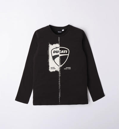 Ducati boys' long-sleeved t-shirt BLACK