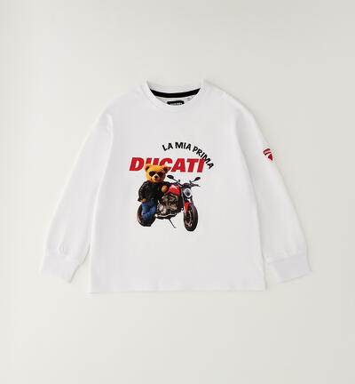 Ducati T-shirt for boys WHITE