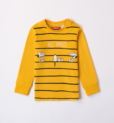 Boys' yellow Snoopy t-shirt YELLOW