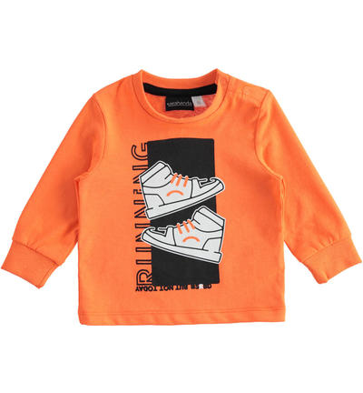 LONG SLEEVE ROUND-NECK ORANGE