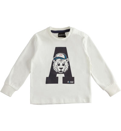LONG SLEEVE ROUND-NECK CREAM