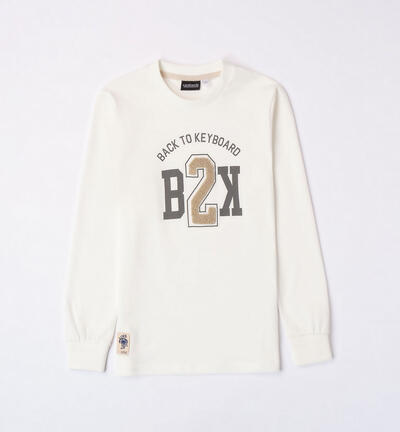 Boys' jersey top CREAM