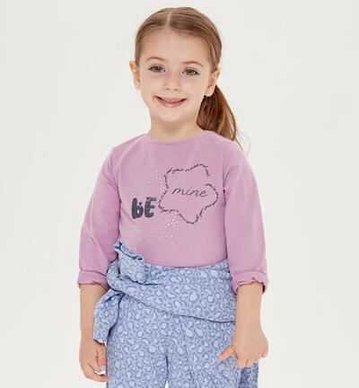 Girls' lilac t-shirt VIOLET