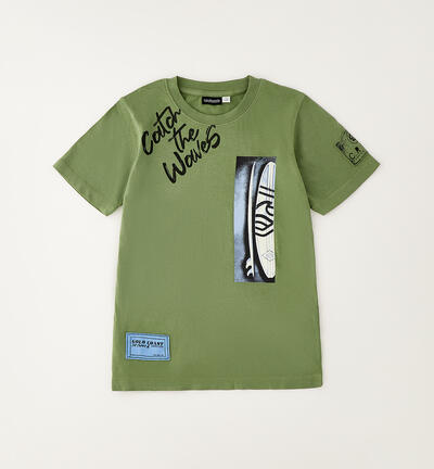 Maglietta manica corta ragazzo VERDE