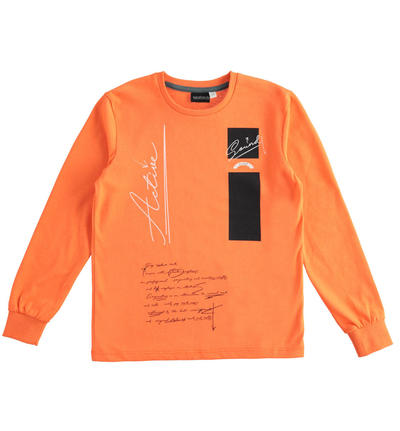LONG SLEEVE ROUND-NECK ORANGE