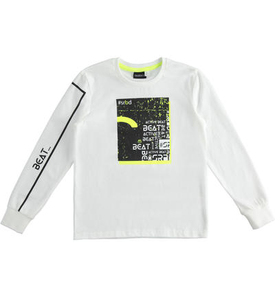 LONG SLEEVE ROUND-NECK WHITE