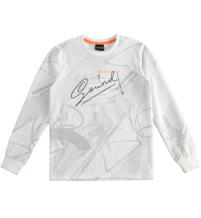 LONG SLEEVE ROUND-NECK WHITE