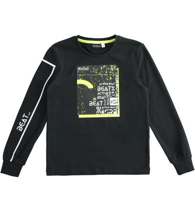 LONG SLEEVE ROUND-NECK BLACK