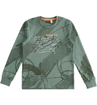 LONG SLEEVE ROUND-NECK GREEN