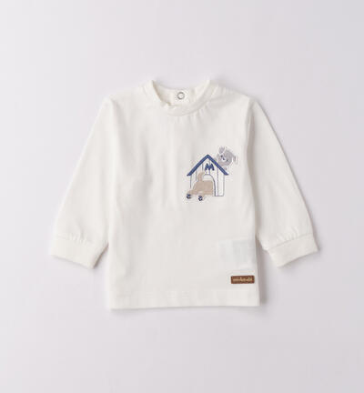 Minibanda baby boy T-shirt CREAM