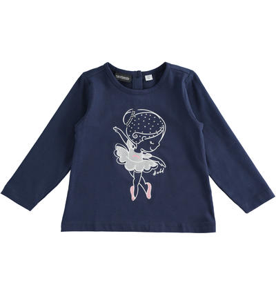 LONG SLEEVE ROUND-NECK BLUE