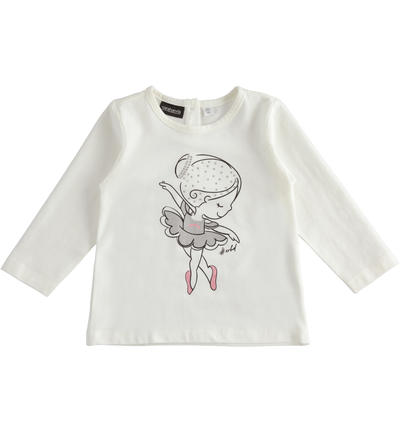 LONG SLEEVE ROUND-NECK CREAM