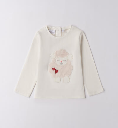 T-shirt for girls CREAM