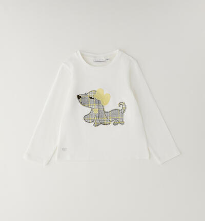 Sarabanda T-shirt for girls CREAM
