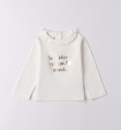 T-shirt for baby girl CREAM