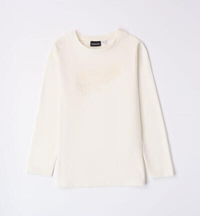 Girls' long sleeved top CREAM