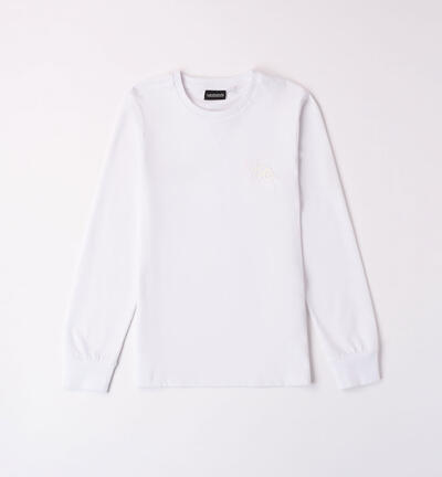 Boys' 100% cotton t-shirt WHITE