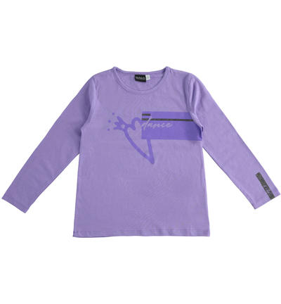 LONG SLEEVE ROUND-NECK VIOLET