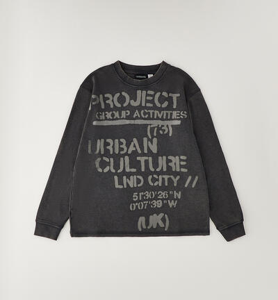 100% Cotton Boys' T-Shirt GREY
