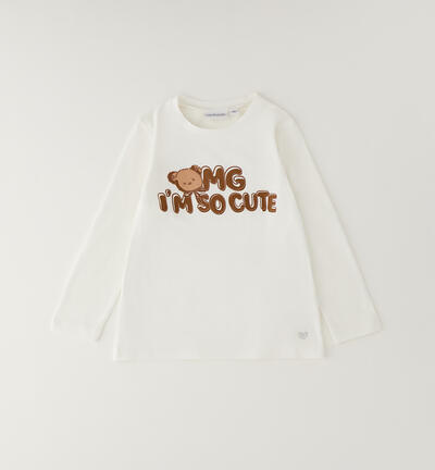 Sarabanda T-shirt for girls CREAM