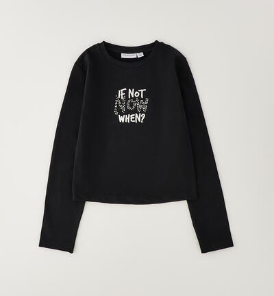 Maglietta Sarabanda in cotone NERO