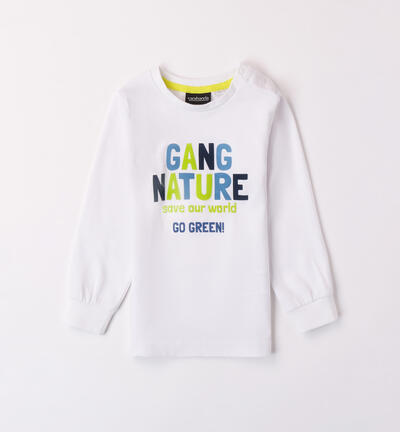 Boys' nature print t-shirt WHITE