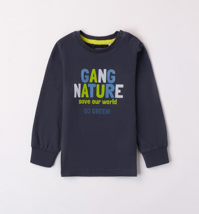 Boys' nature print t-shirt BLUE