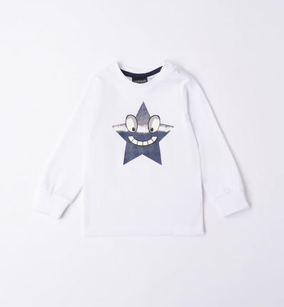 Maglietta stella bambino BIANCO