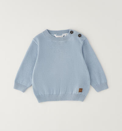 100% cotton baby sweater LIGHT BLUE