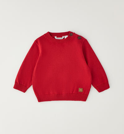 100% cotton baby sweater RED