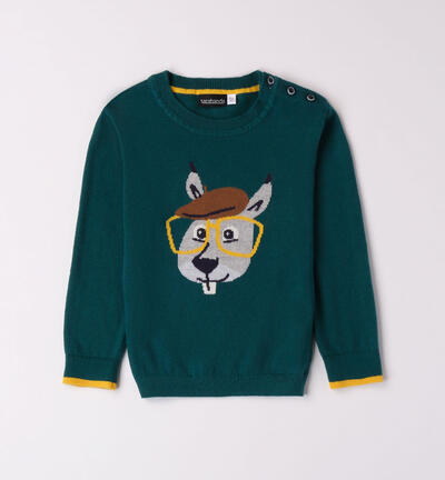 Boys' beaver jumper GREEN