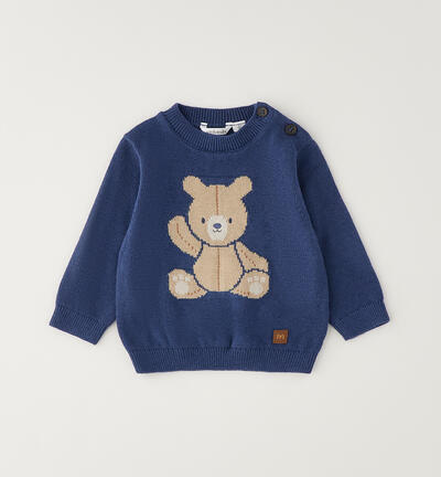 Sweater with newborn BLUE