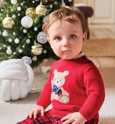 Sweater with newborn RED