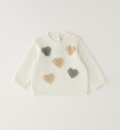 Minibanda baby sweater CREAM