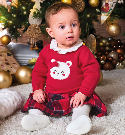 Maglione per neonata ROSSO