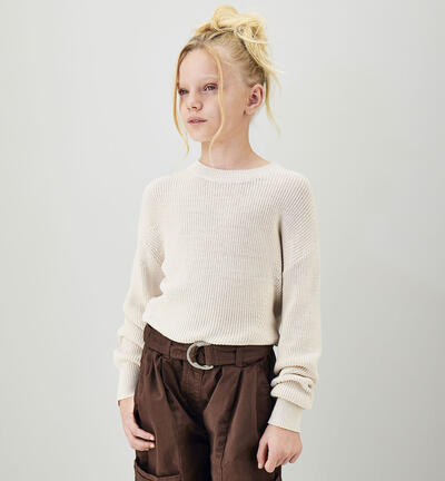 Maglione Sarabanda ragazza BEIGE